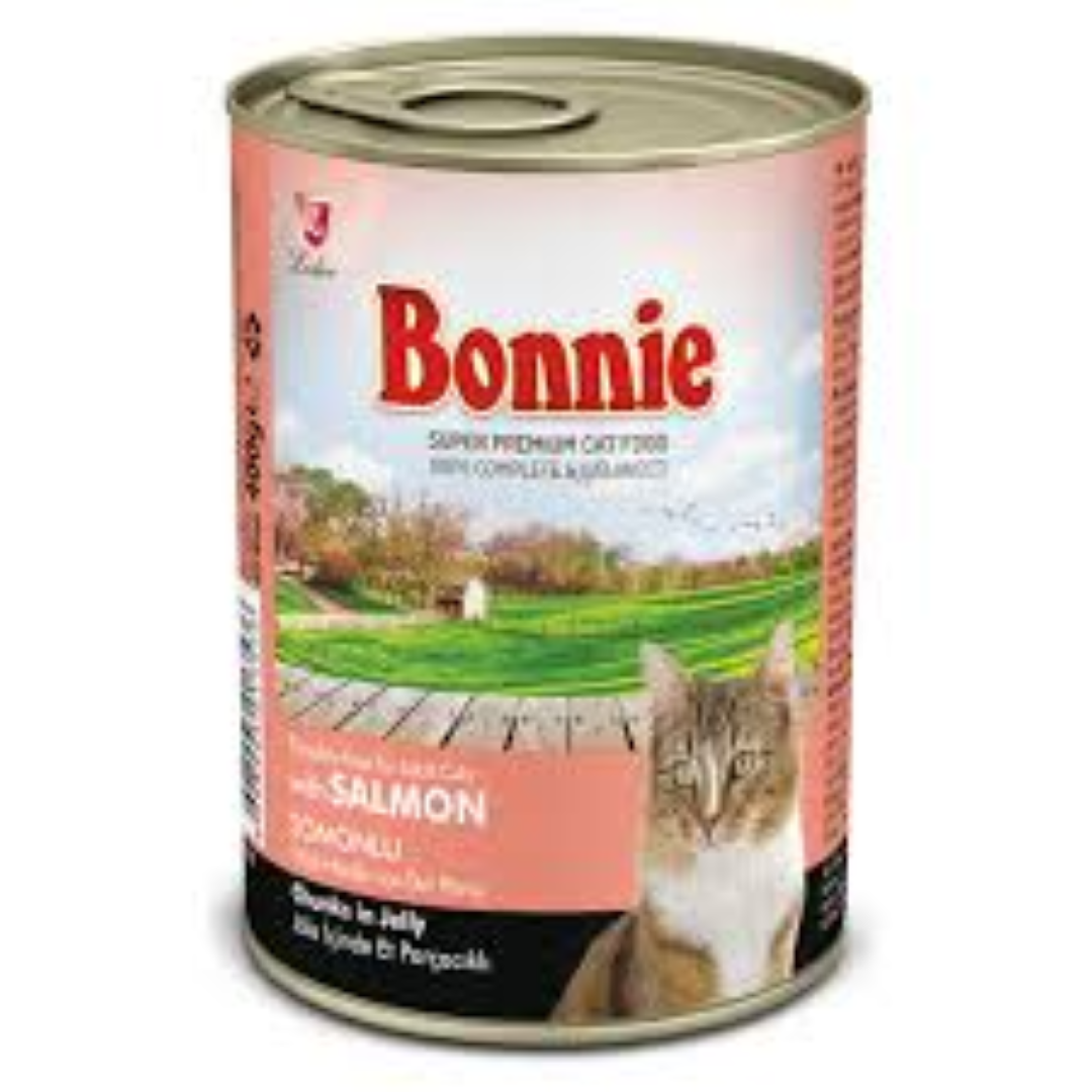 BONNIE CANNED CAT FOOD W/SALMON CHUNK 415G